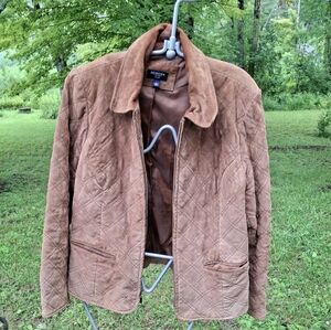 Brown suede jacket